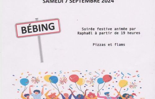 Fête du village samedi 7 septembre 2024